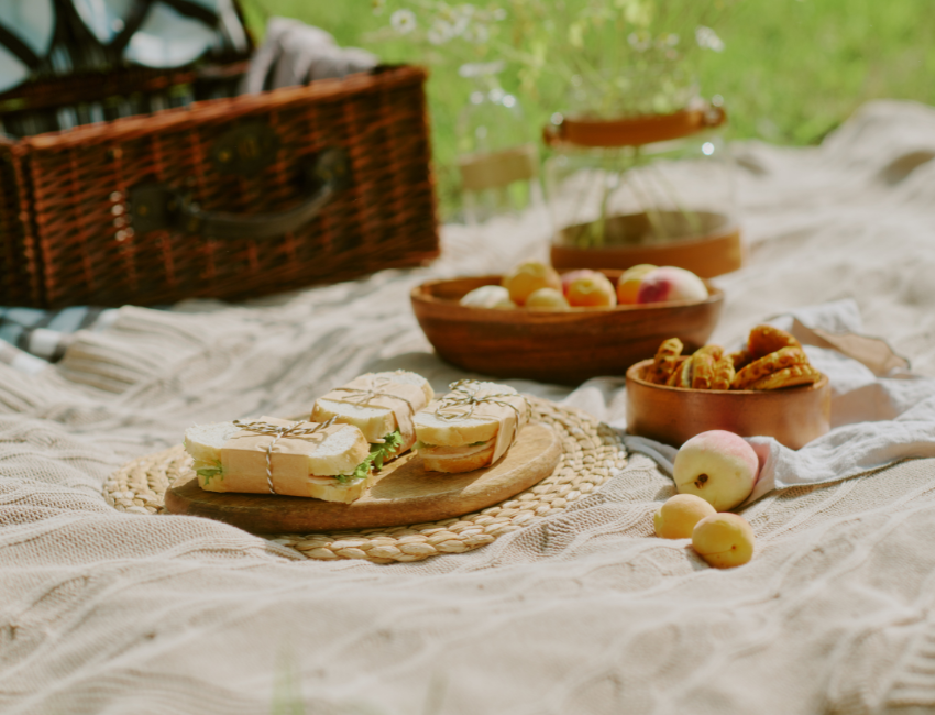 A beautiful picnic setting showing what to pack for a picnic