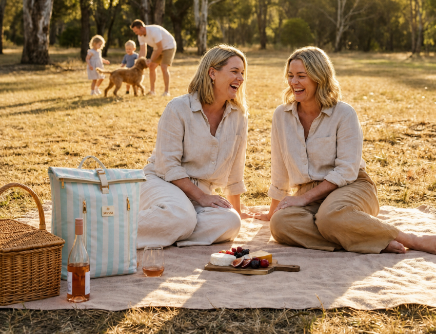 The best cooler backpack for women, the Sunza Original shown in three colours