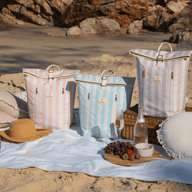 Three Sunza Original Cooler Backpacks side by side — stylish cooler bags for women Australia